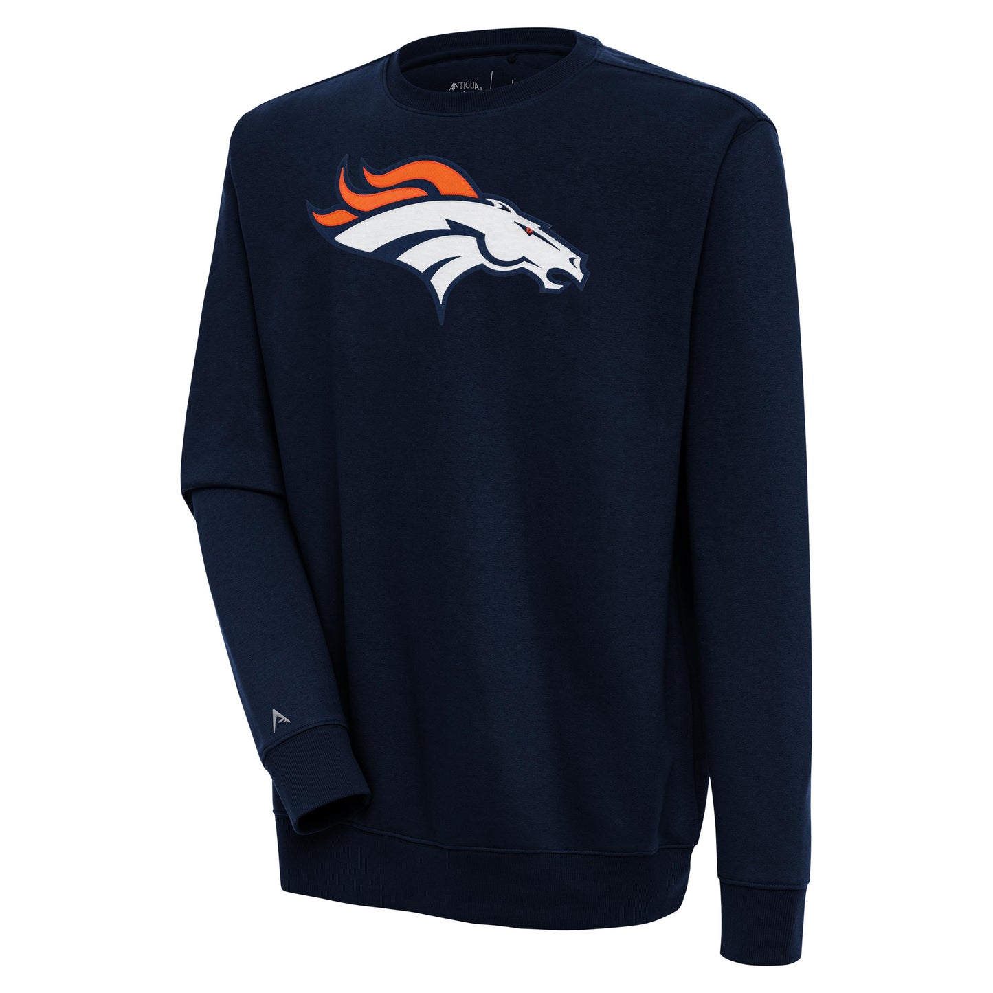 Men's Antigua Navy Denver Broncos Victory Pullover Sweatshirt