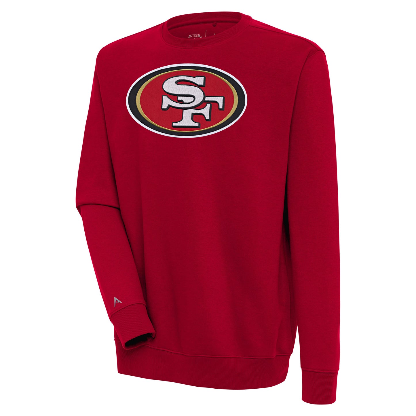 Men's Antigua Scarlet San Francisco 49ers Victory Pullover Sweatshirt