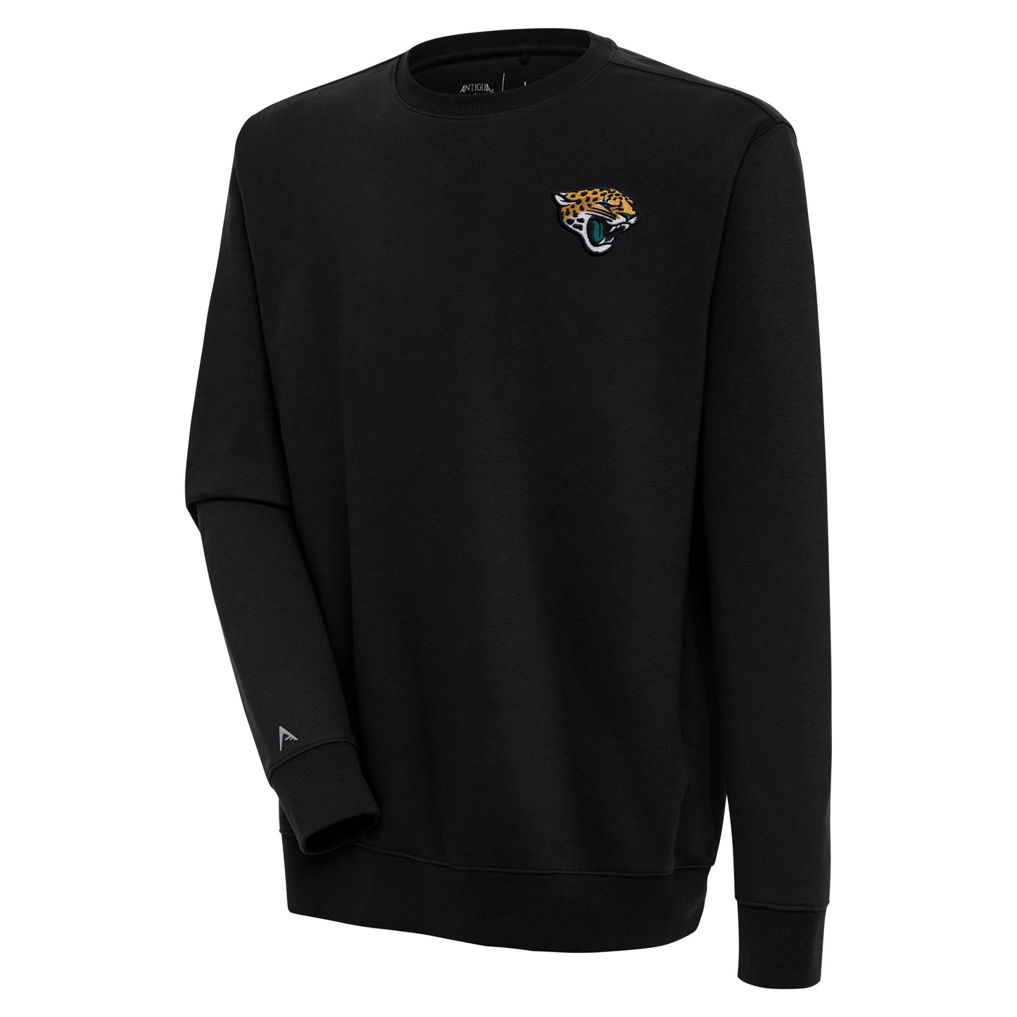 Men's Antigua Black Jacksonville Jaguars Victory Pullover Sweatshirt