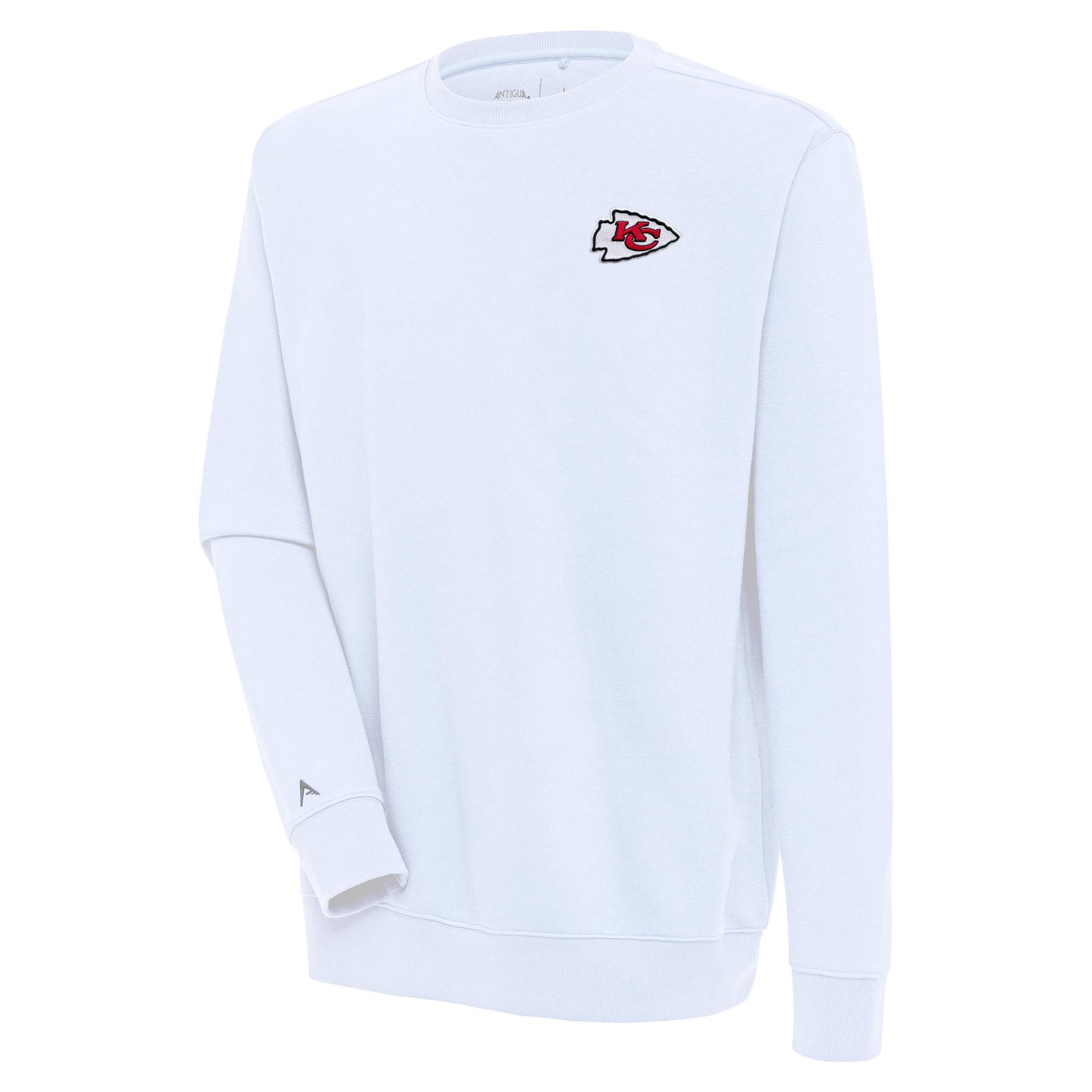 Men's Antigua White Kansas City Chiefs Victory Pullover Sweatshirt