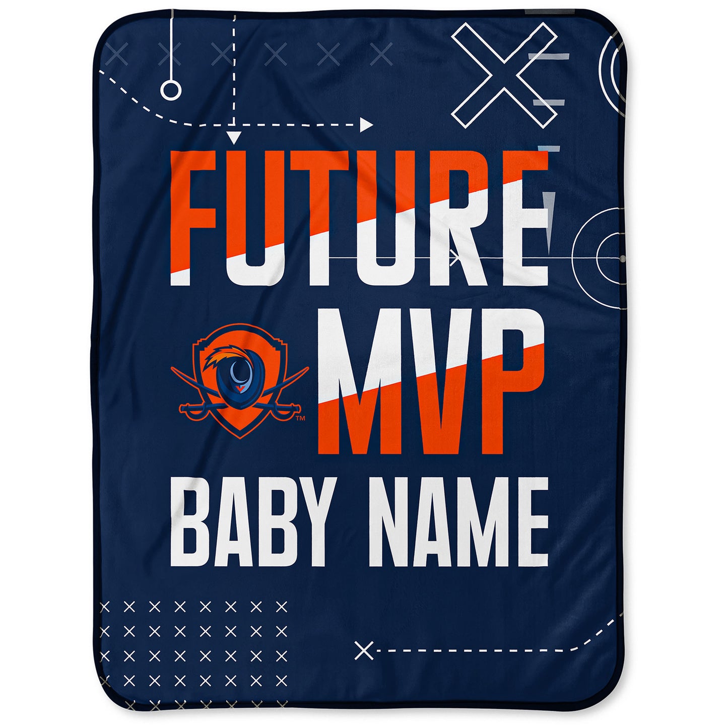 Chad & Jake Virginia Cavaliers 30" x 40" Personalized Baby Blanket
