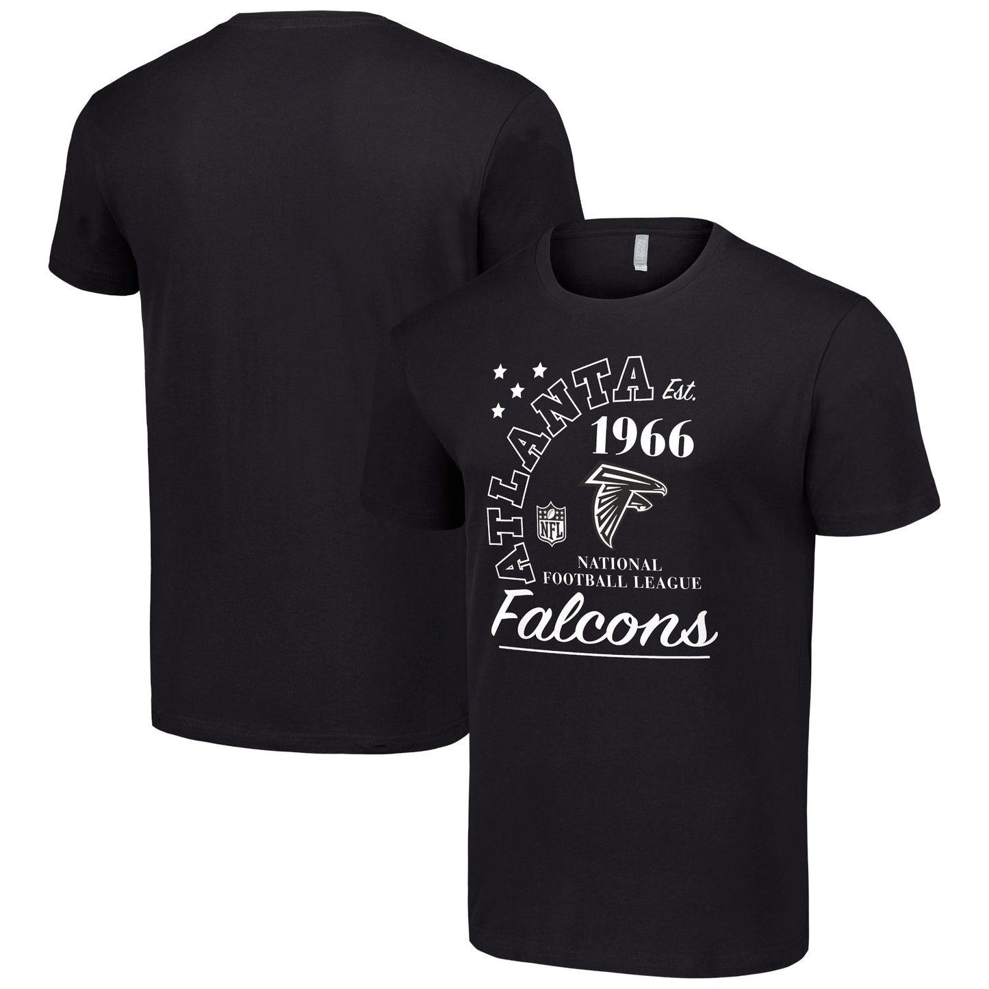 Men's Starter Black Atlanta Falcons City Arch Team T-Shirt