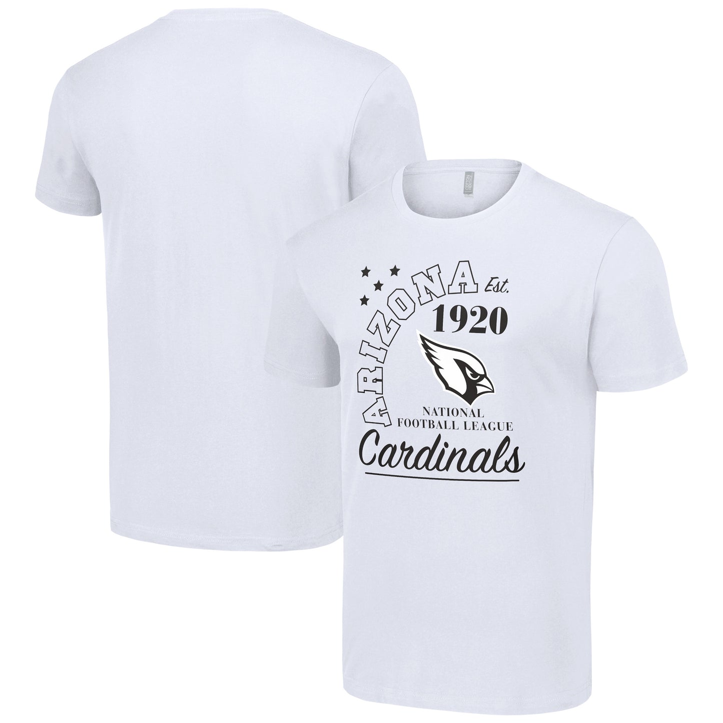 Men's Starter White Arizona Cardinals City Arch Team T-Shirt