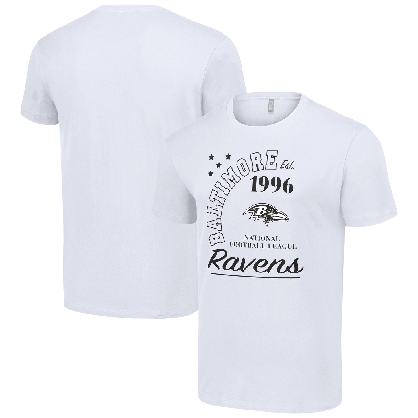 Men's Starter White Baltimore Ravens City Arch Team T-Shirt