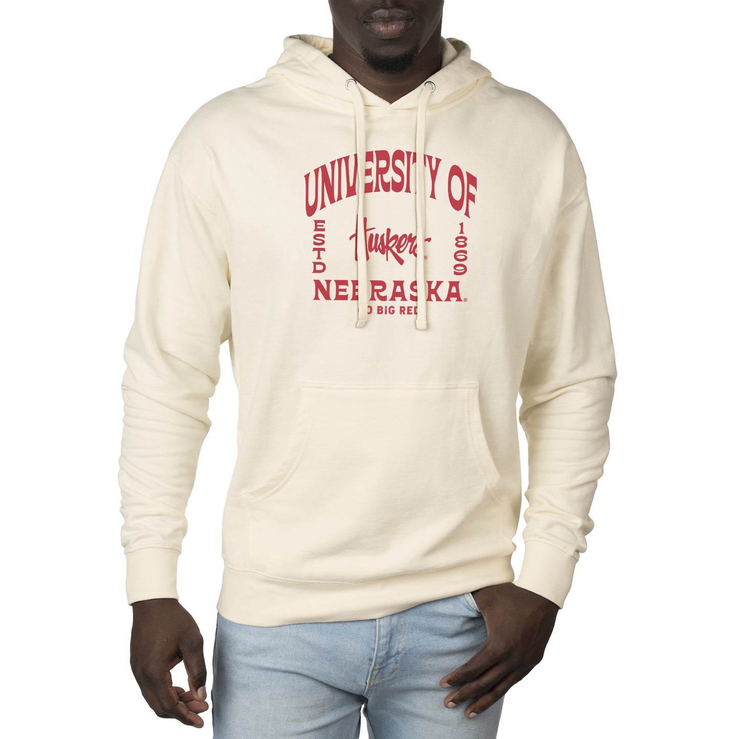 Men's Uscape Apparel Cream Nebraska Huskers Standard Pullover Hoodie