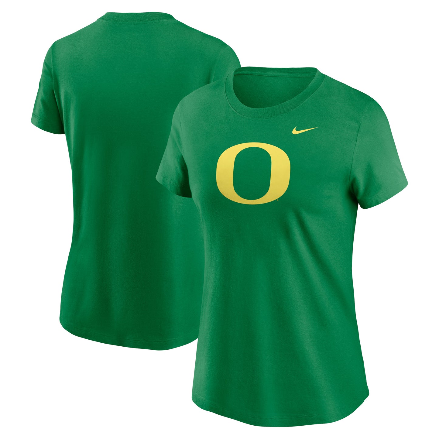 Women's Nike Green Oregon Ducks Primetime Evergreen Logo T-Shirt
