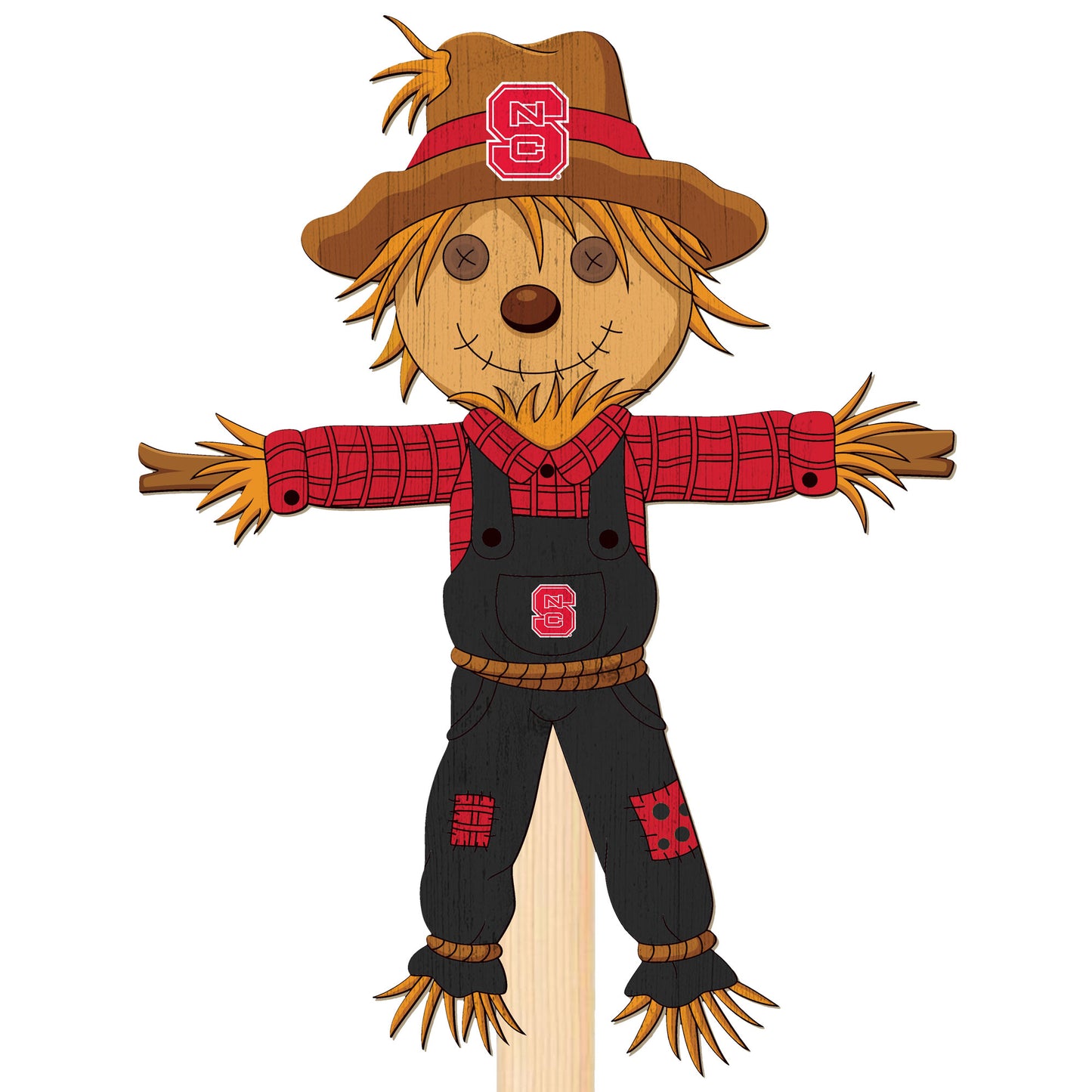 NC State Wolfpack 12" Scarecrow Yard Stake