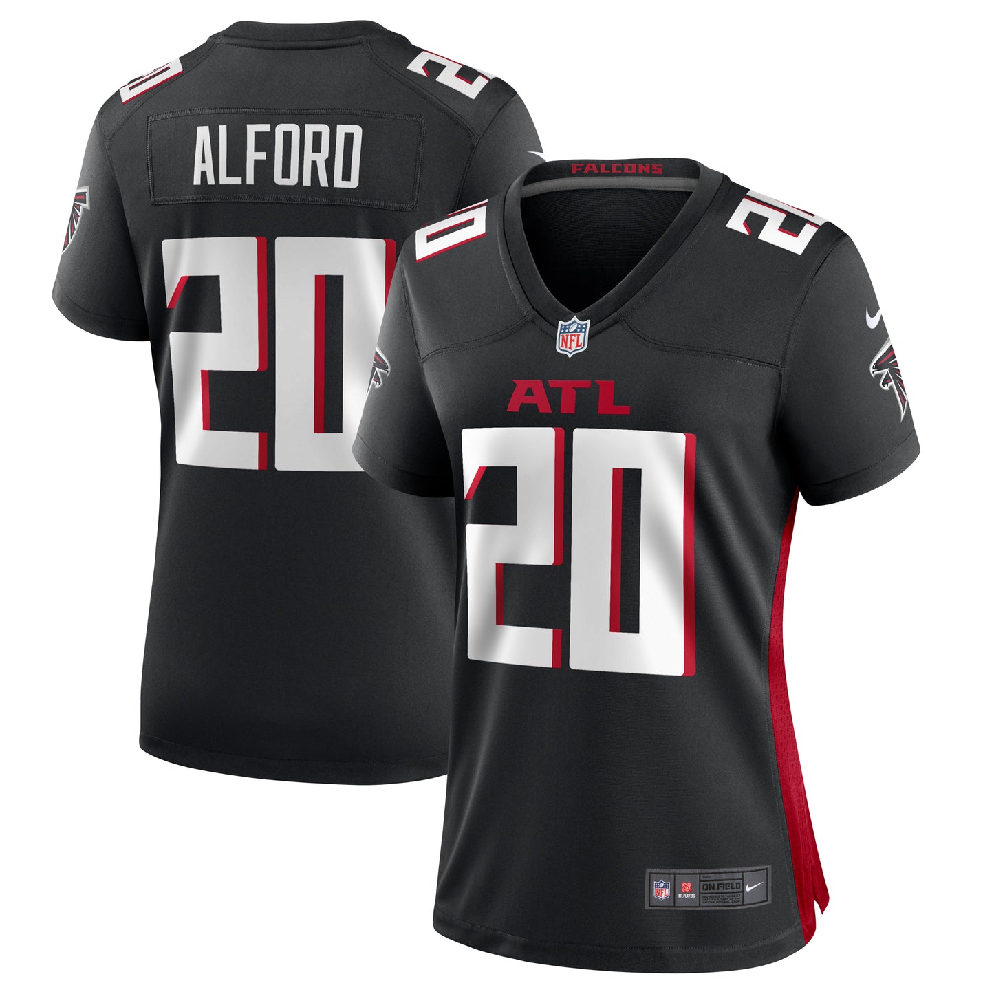 Women's Nike Dee Alford Black Atlanta Falcons Team Game Jersey
