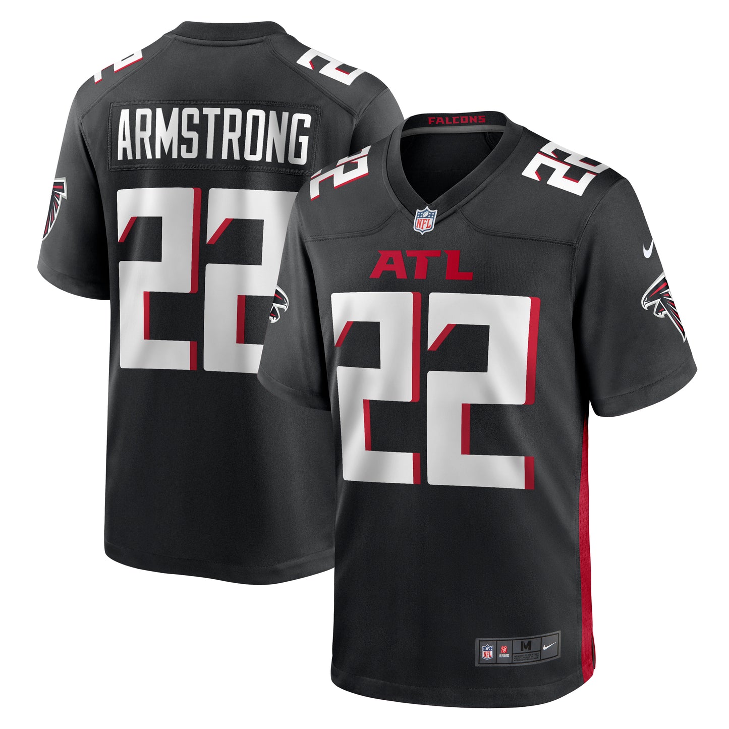 Men's Nike Cornell Armstrong Black Atlanta Falcons Team Game Jersey