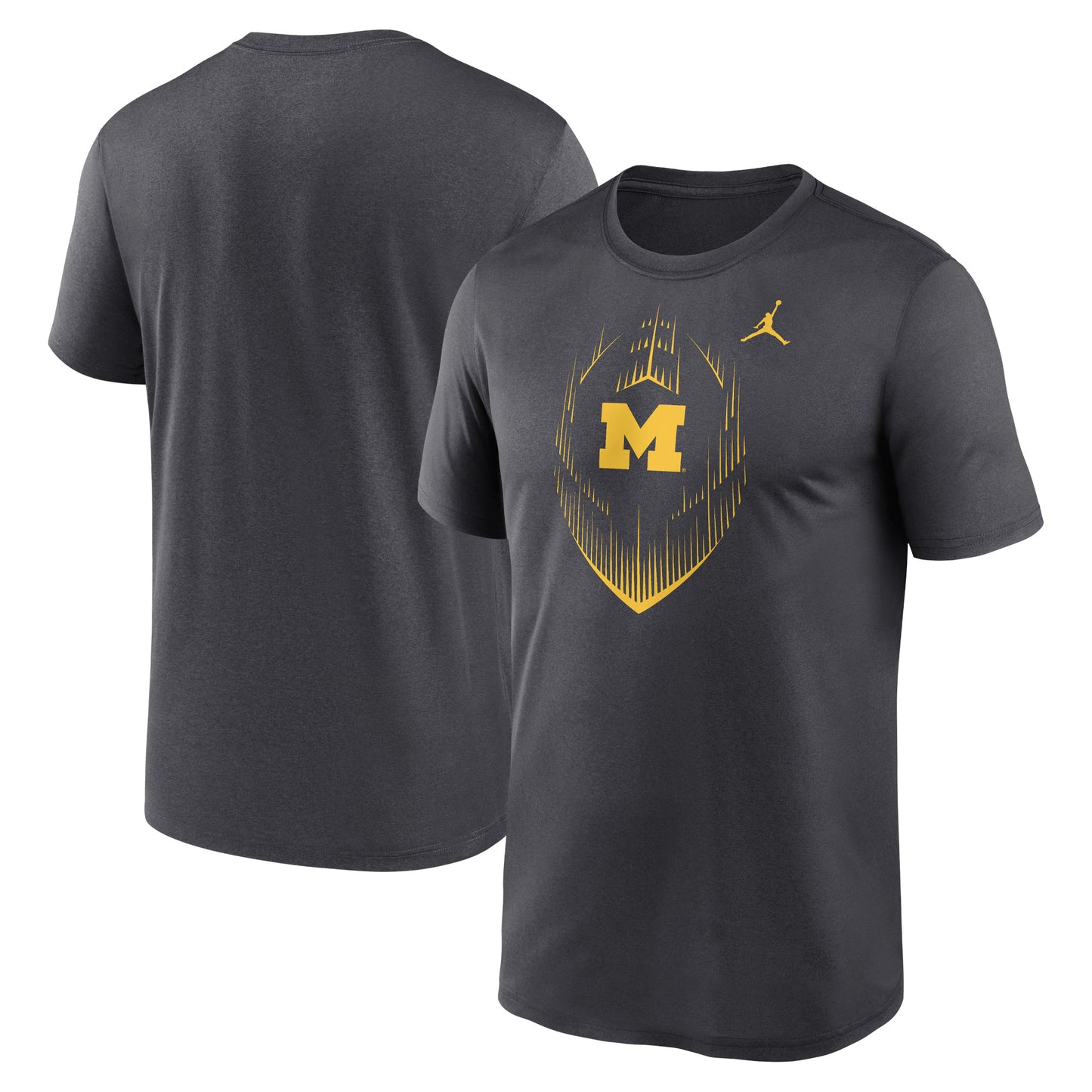 Men's Jordan Brand Anthracite Michigan Wolverines Primetime Legend Icon Performance T-Shirt