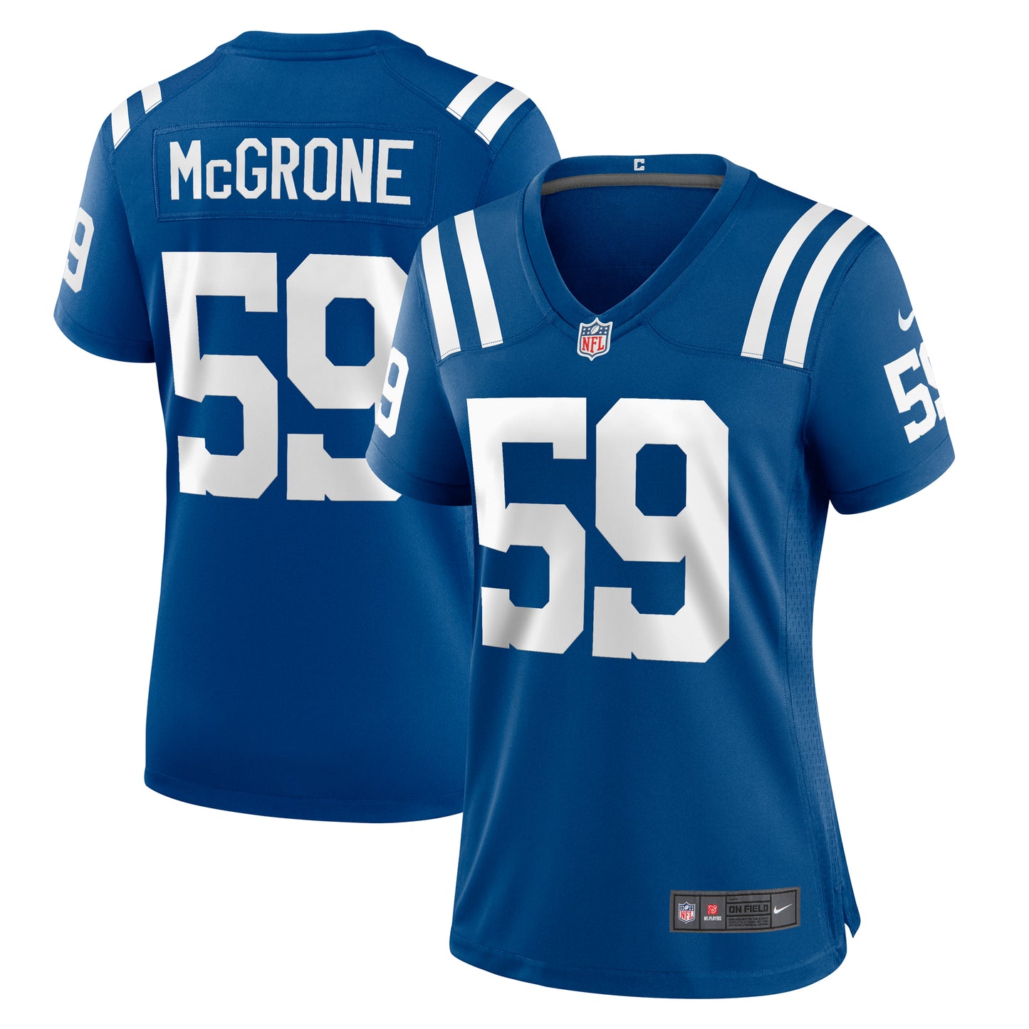 Women's Nike Cameron McGrone Royal Indianapolis Colts Team Game Jersey