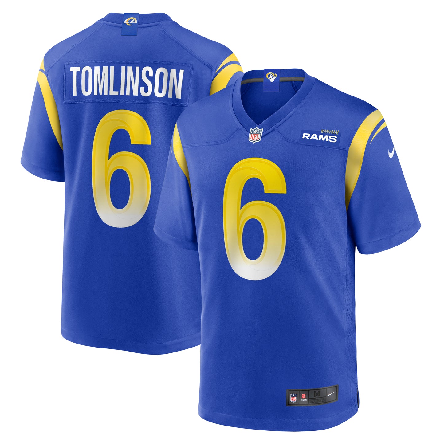 Men's Nike Tre'Vius Hodges-Tomlinson Royal Los Angeles Rams Team Game Jersey
