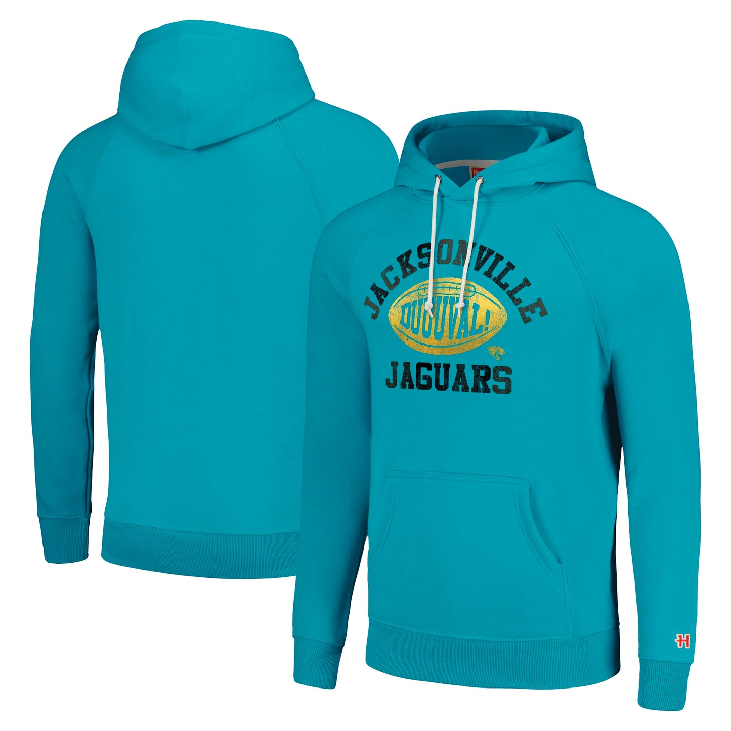 Unisex Homage Teal Jacksonville Jaguars Hyperlocal Raglan Pullover Hoodie