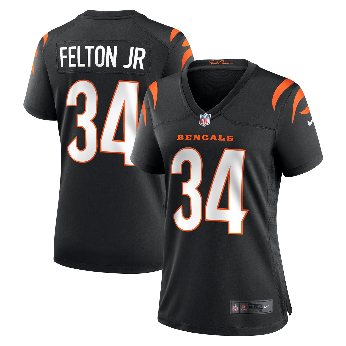 Women's Nike Demetric Felton Jr. Black Cincinnati Bengals Team Game Jersey