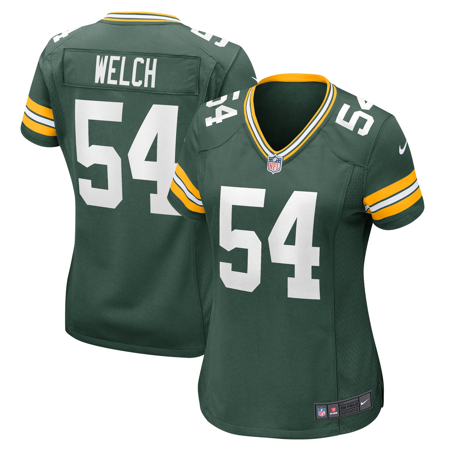 Women's Nike Kristian Welch Green Green Bay Packers Team Game Jersey