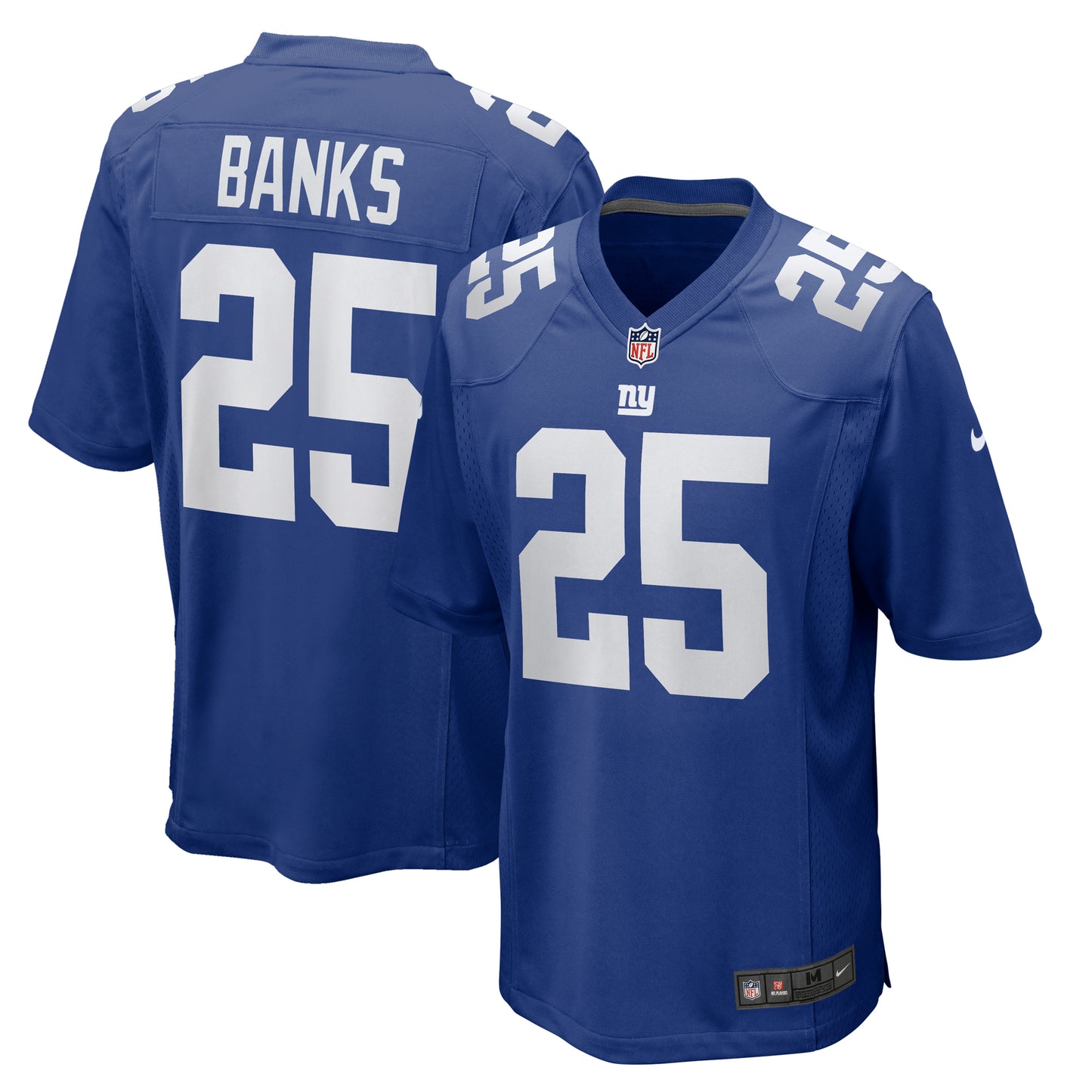 Men's Nike Deonte Banks Royal New York Giants Team Game Jersey