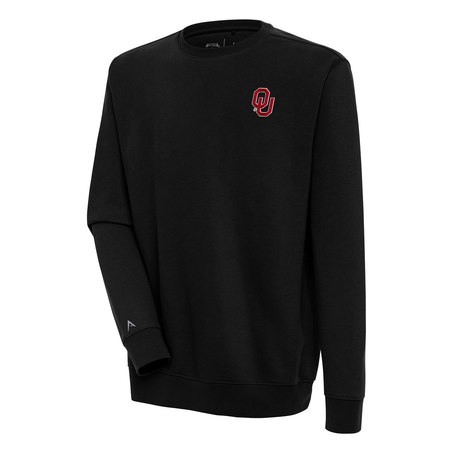 Men's Antigua Black Oklahoma Sooners Victory Pullover Sweatshirt