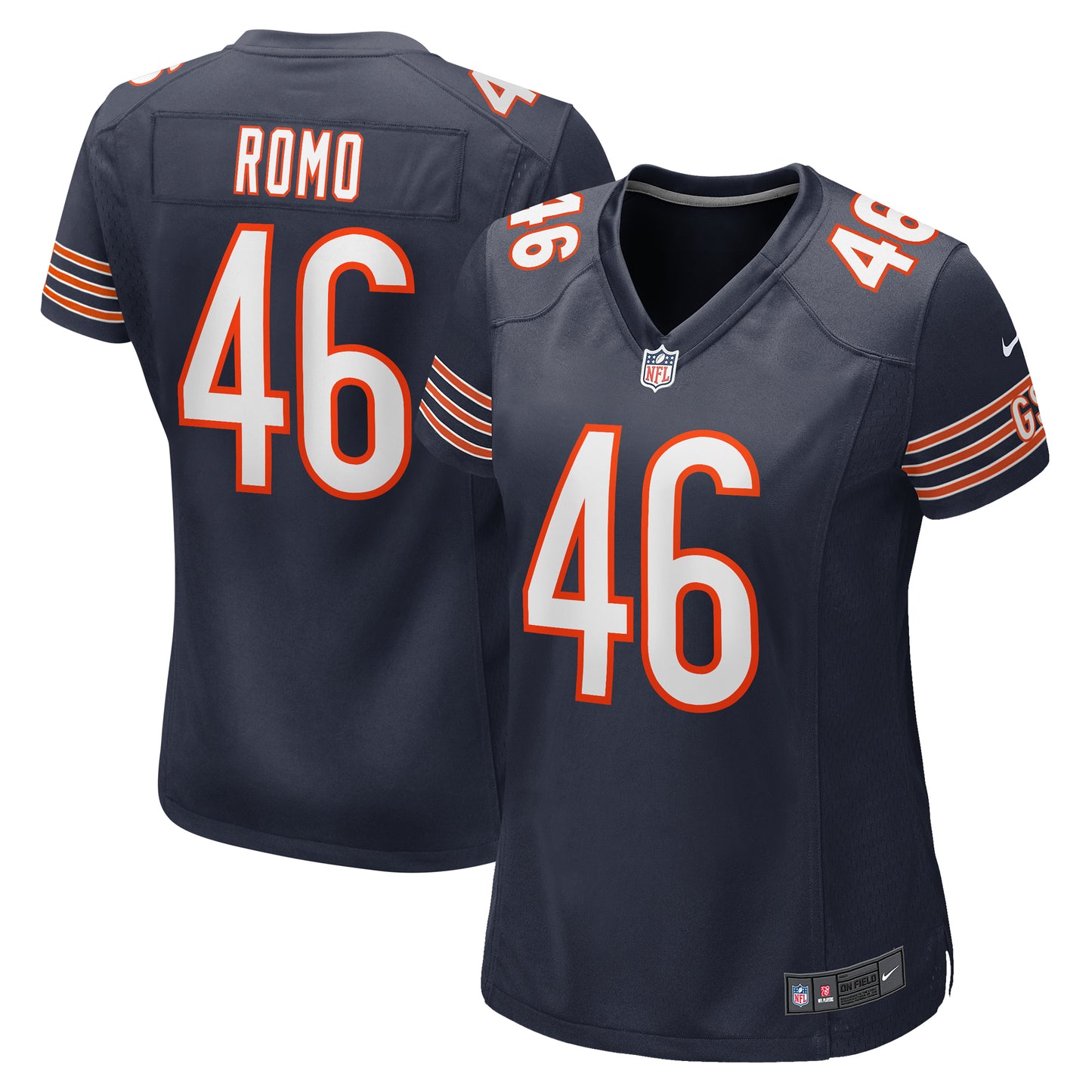 Women's Nike John Parker Romo Navy Chicago Bears Team Game Jersey