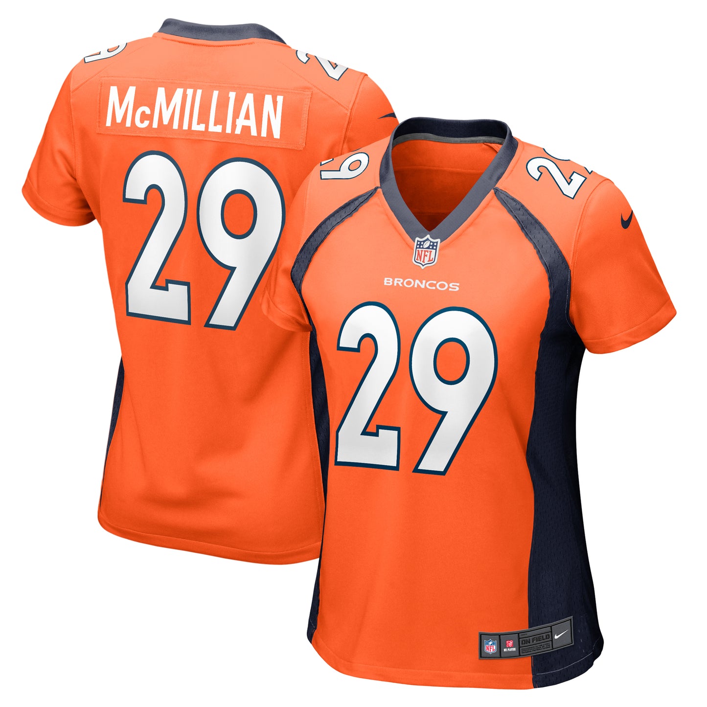 Women's Nike JaQuan McMillian Orange Denver Broncos Team Game Jersey