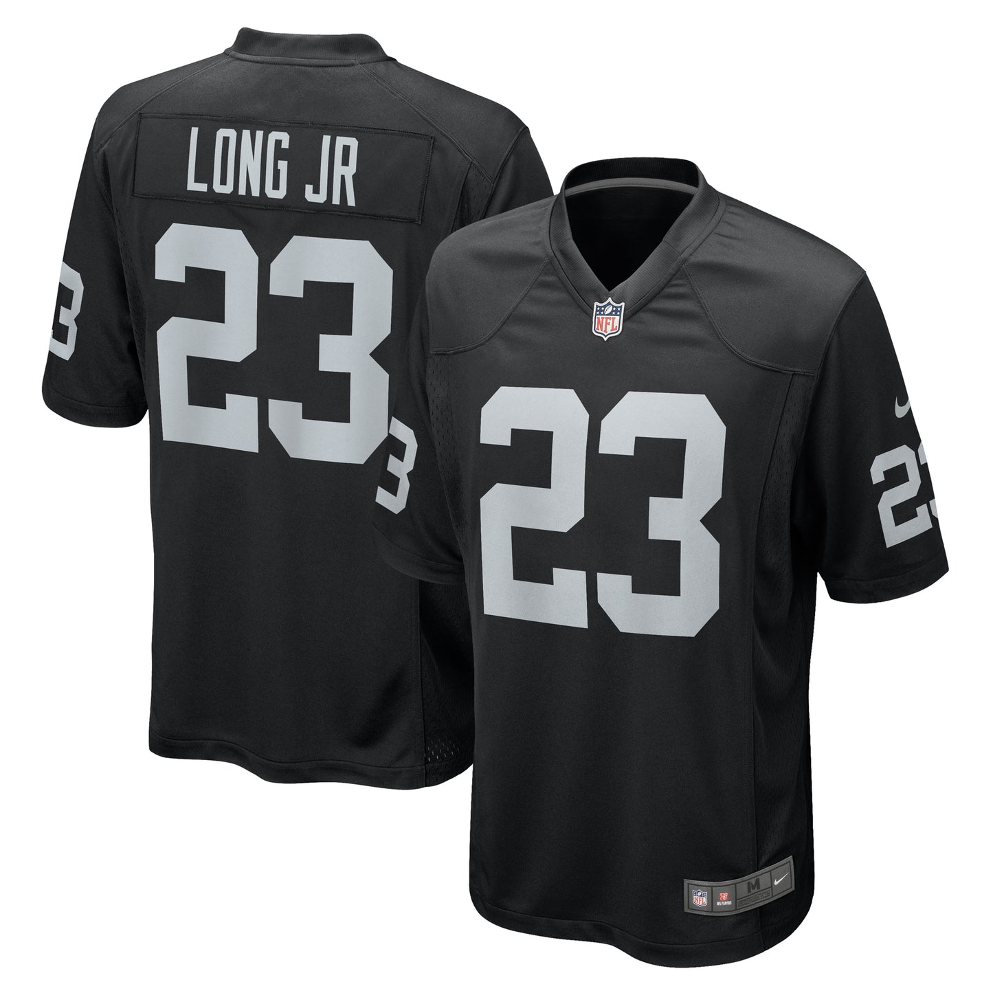 Men's Nike David Long Jr. Black Las Vegas Raiders Team Game Jersey