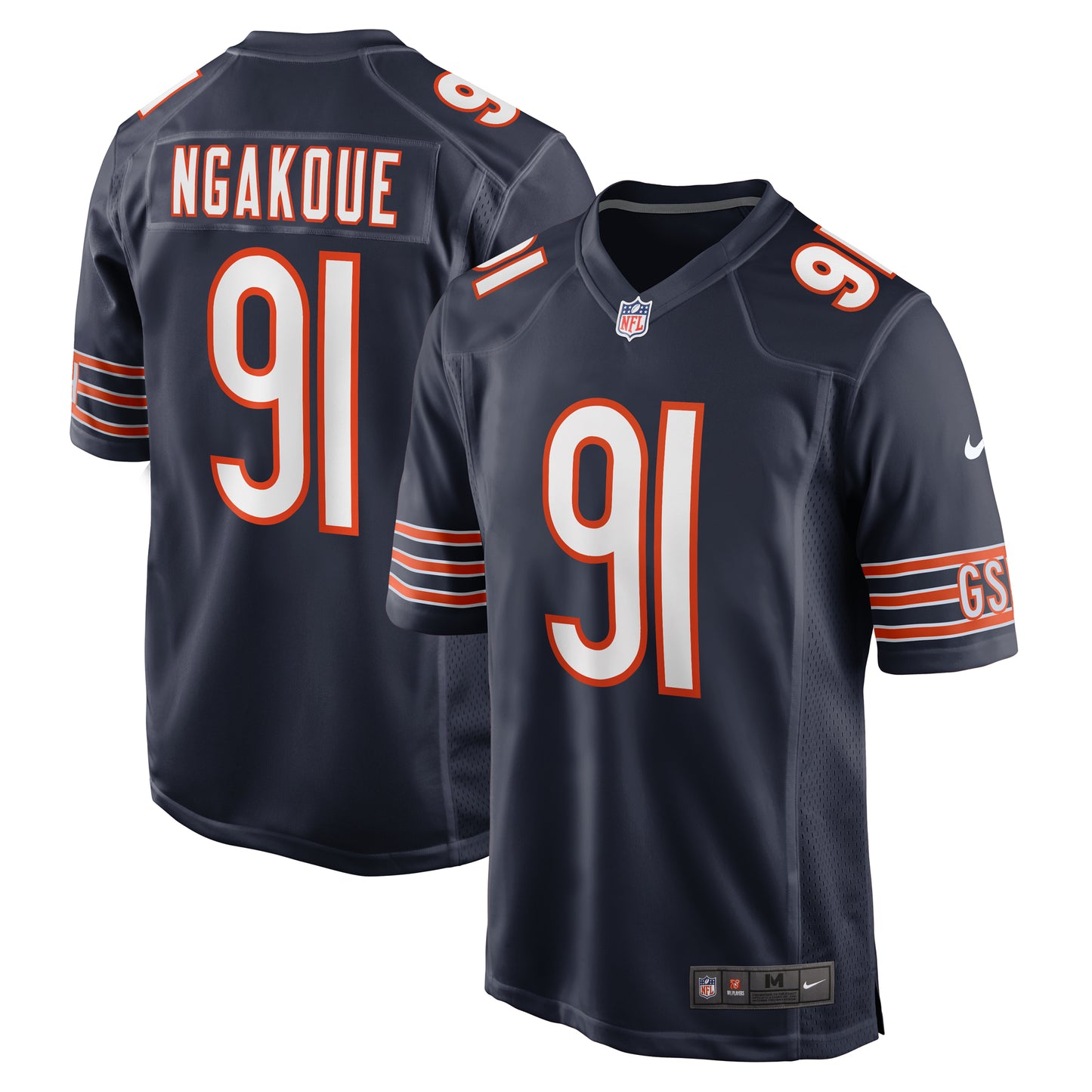 Men's Nike Yannick Ngakoue Navy Chicago Bears Team Game Jersey