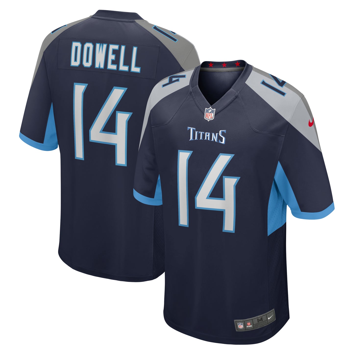 Men's Nike Colton Dowell Navy Tennessee Titans Team Game Jersey