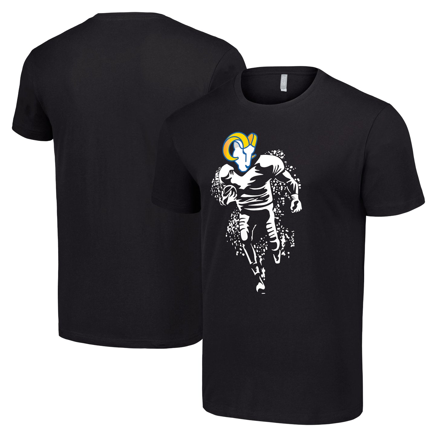 Men's Starter Black Los Angeles Rams Logo Graphic T-Shirt