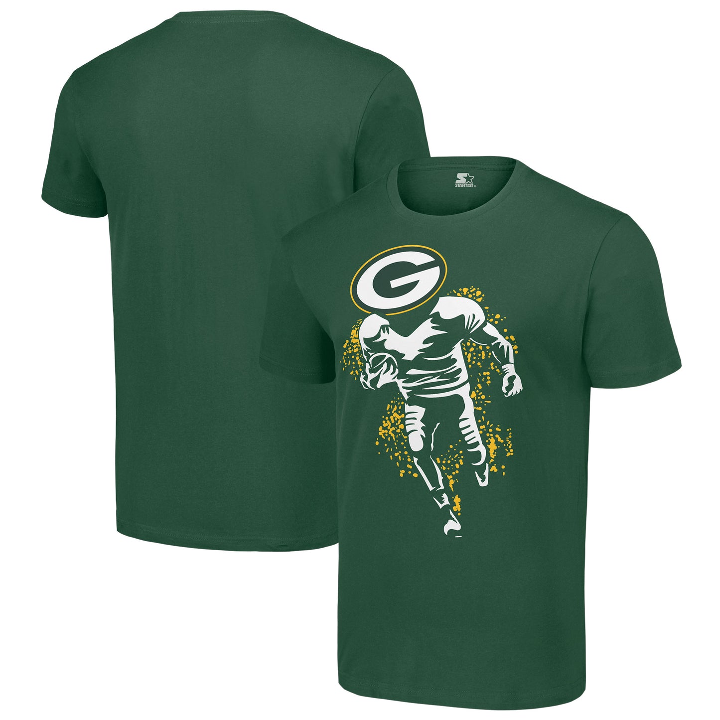 Men's Starter Green Green Bay Packers Logo Graphic T-Shirt