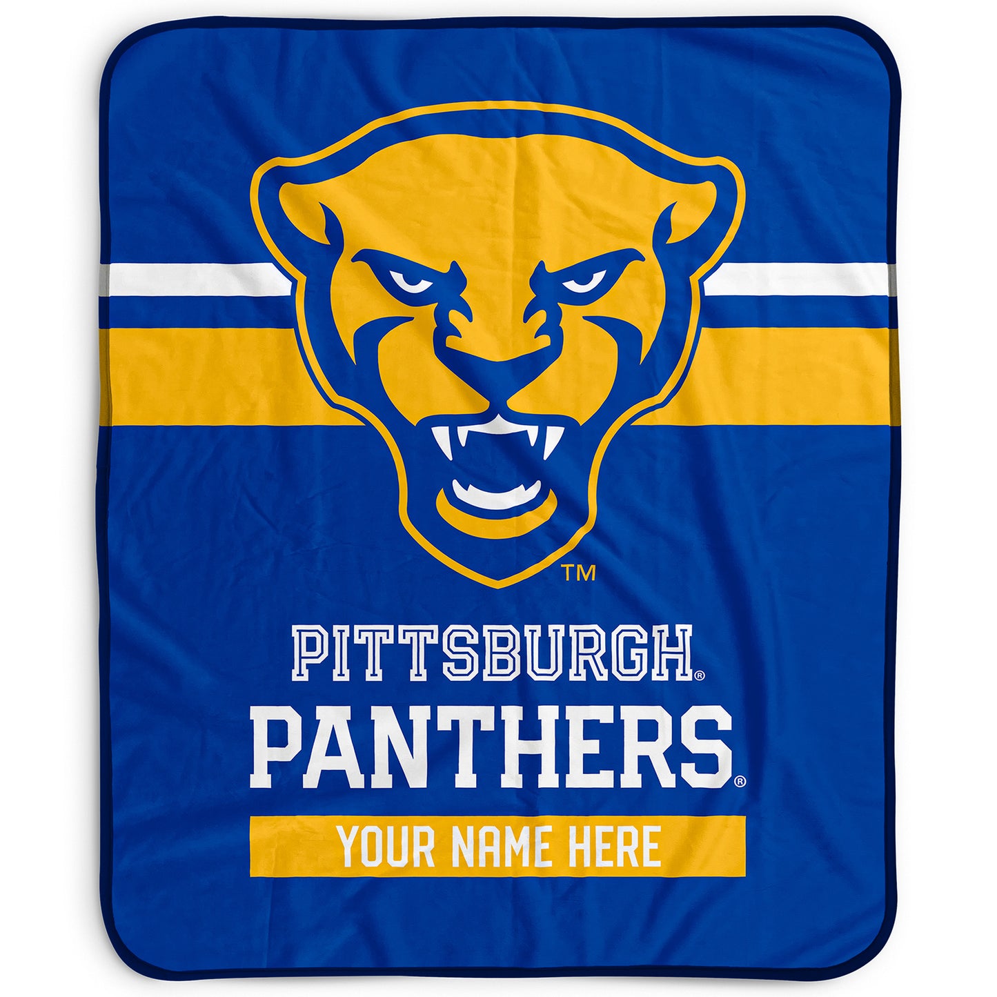 Pegasus Pitt Panthers 50" x 60" Stripes Personalized Fleece Blanket