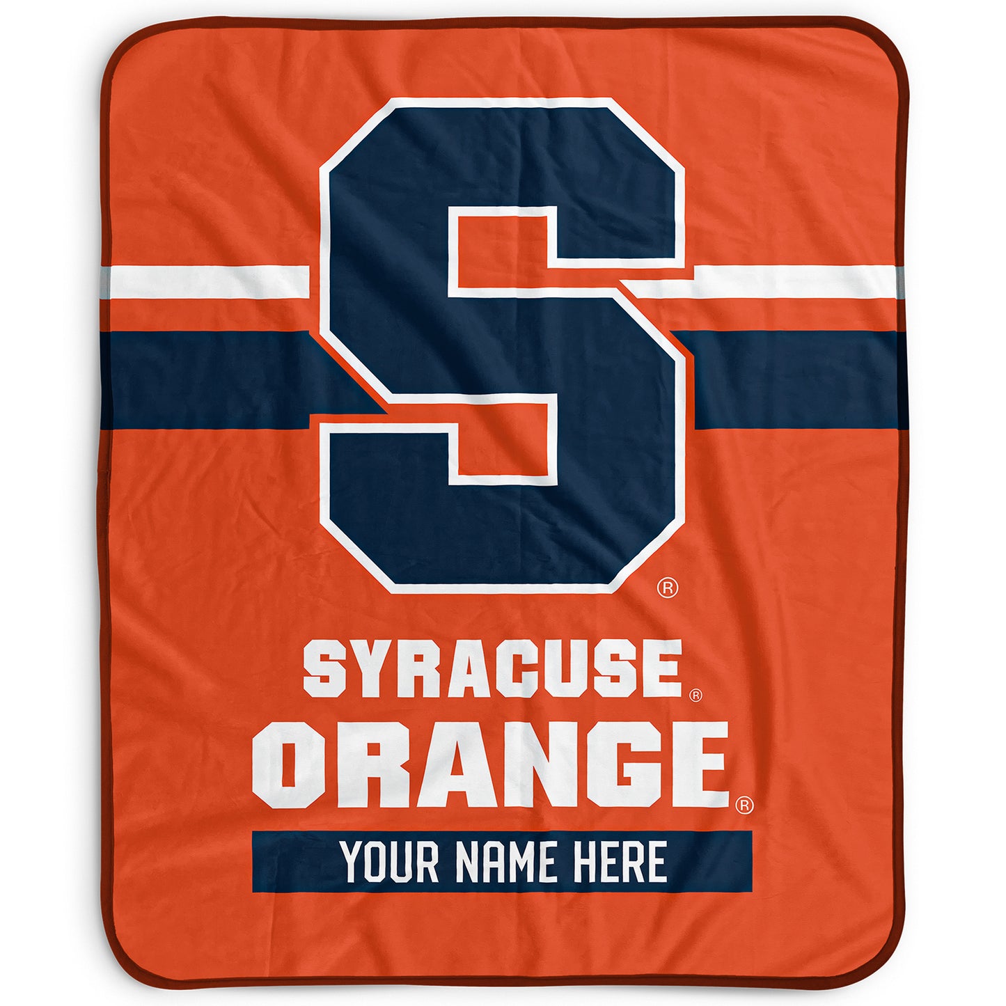 Pegasus Syracuse Orange 50" x 60" Stripes Personalized Fleece Blanket