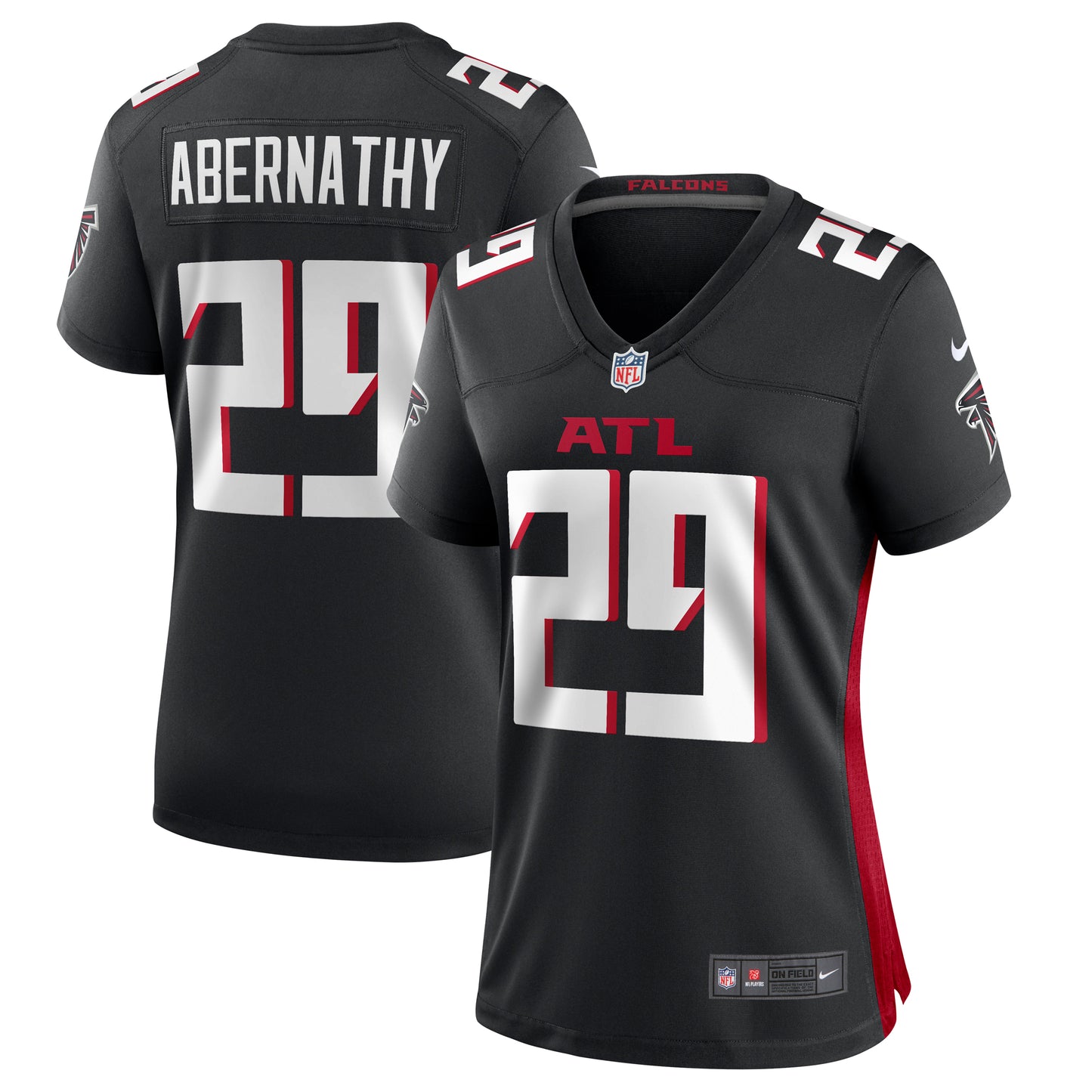 Women's Nike Micah Abernathy Black Atlanta Falcons Team Game Jersey