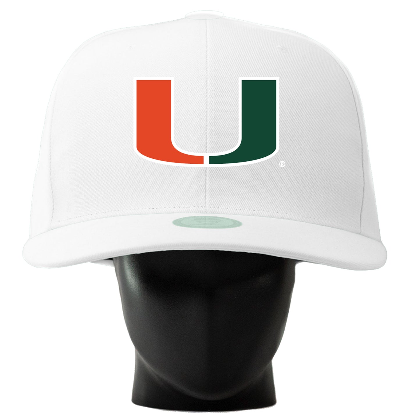 Unisex Noggin Boss White Miami Hurricanes Oversized Hat