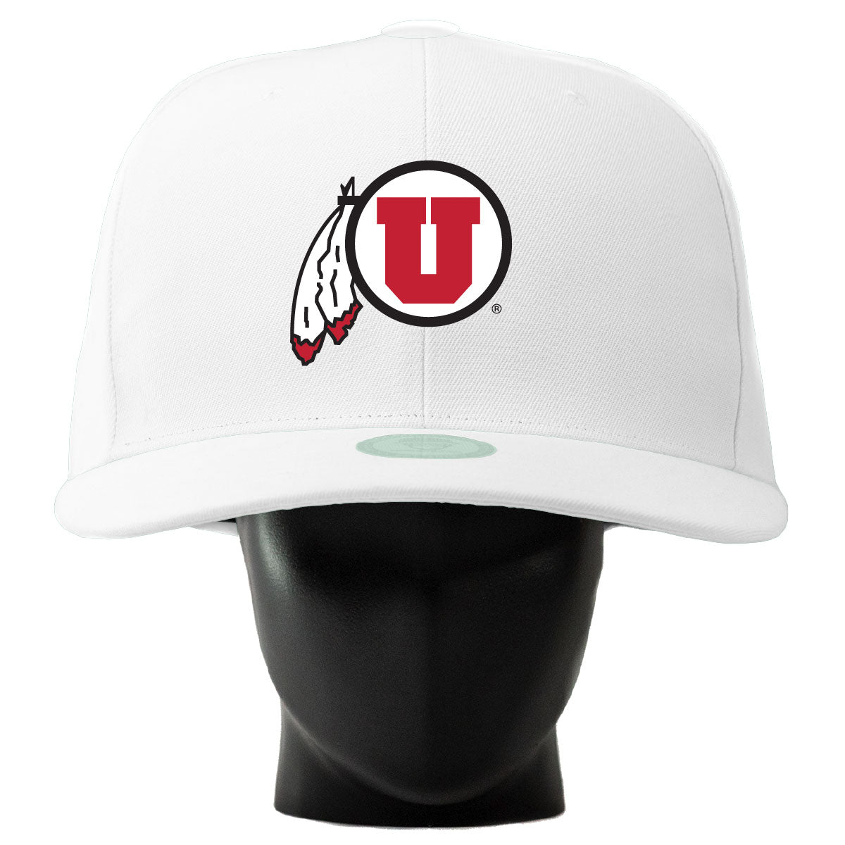 Unisex Noggin Boss White Utah Utes Oversized Hat