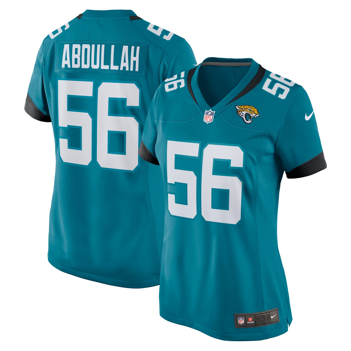 Women's Nike Yasir Abdullah Teal Jacksonville Jaguars Team Game Jersey