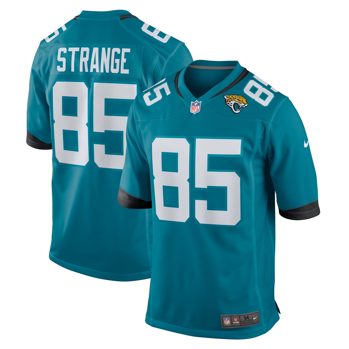 Men's Nike Brenton Strange Teal Jacksonville Jaguars Team Game Jersey