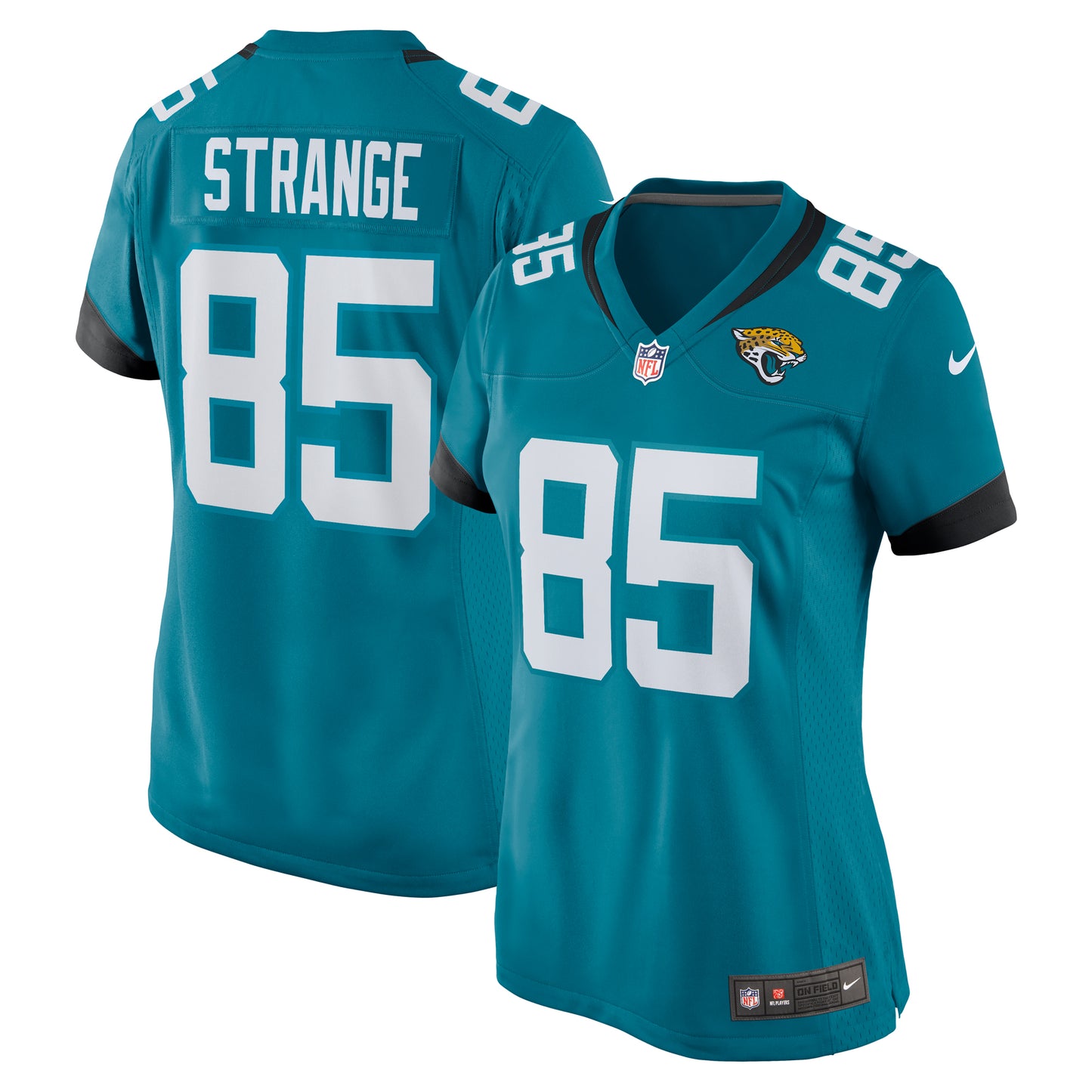 Women's Nike Brenton Strange Teal Jacksonville Jaguars Team Game Jersey