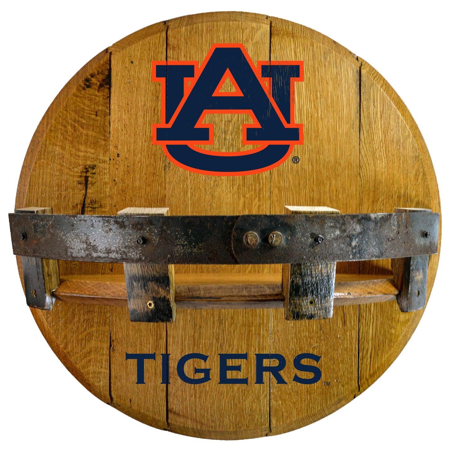 Auburn Tigers Reclaimed 22" Oak Bar Shelf