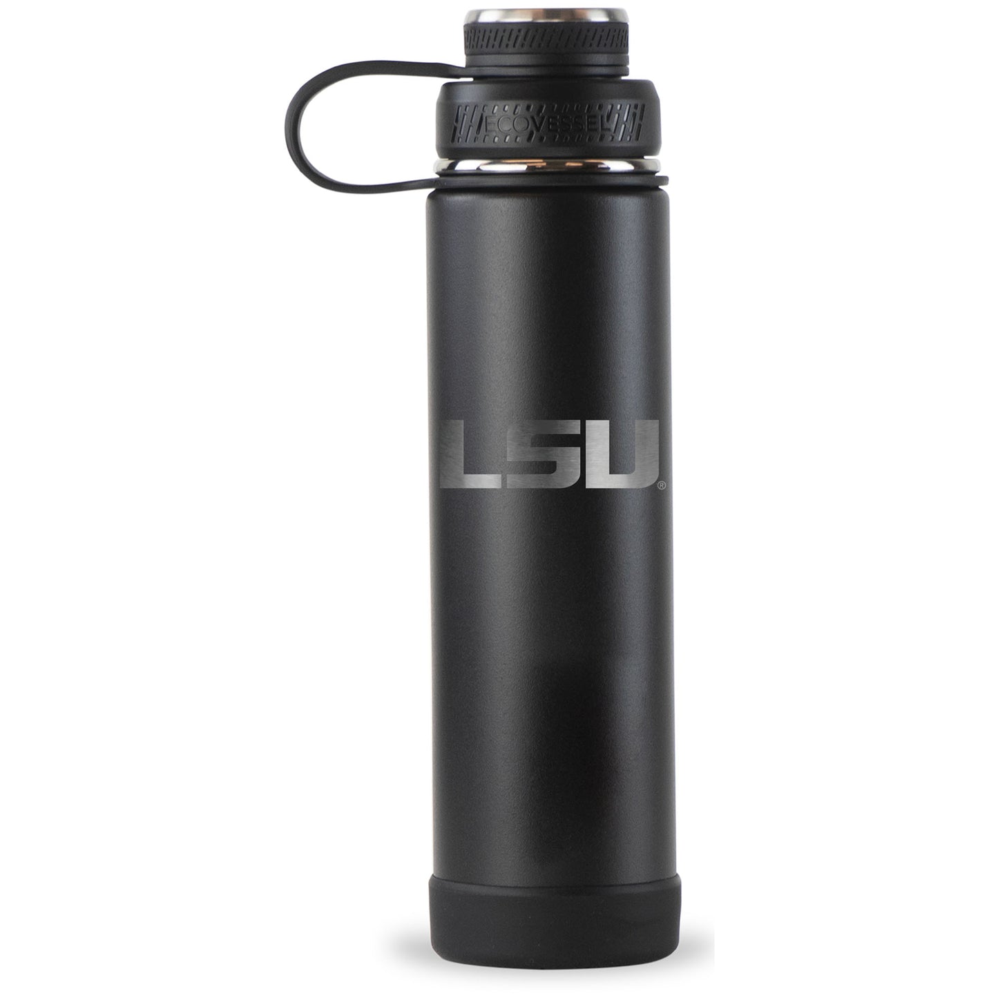 Black LSU Tigers 24oz. EcoVessel Boulder Bottle