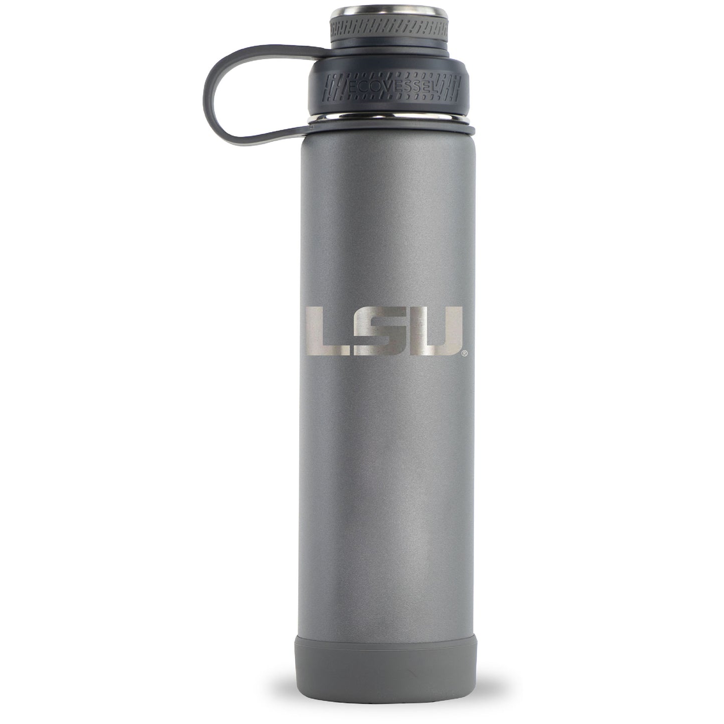 Gray LSU Tigers 24oz. EcoVessel Boulder Bottle