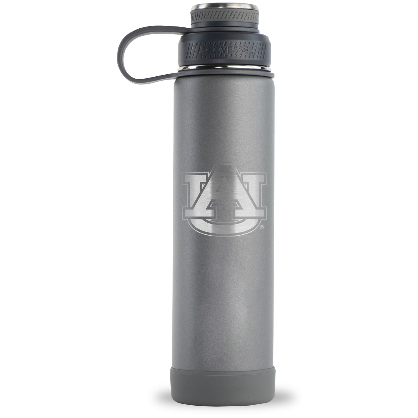 Gray Auburn Tigers 24oz. EcoVessel Boulder Bottle