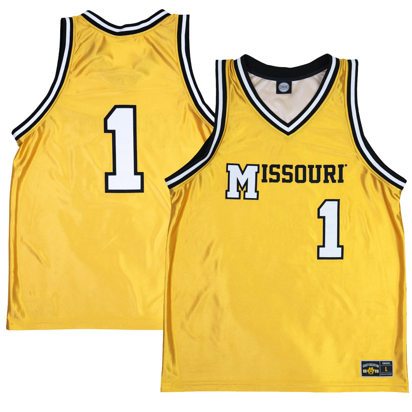 Men's Gold Missouri Tigers 1988/89 Basketball Legacy Jersey