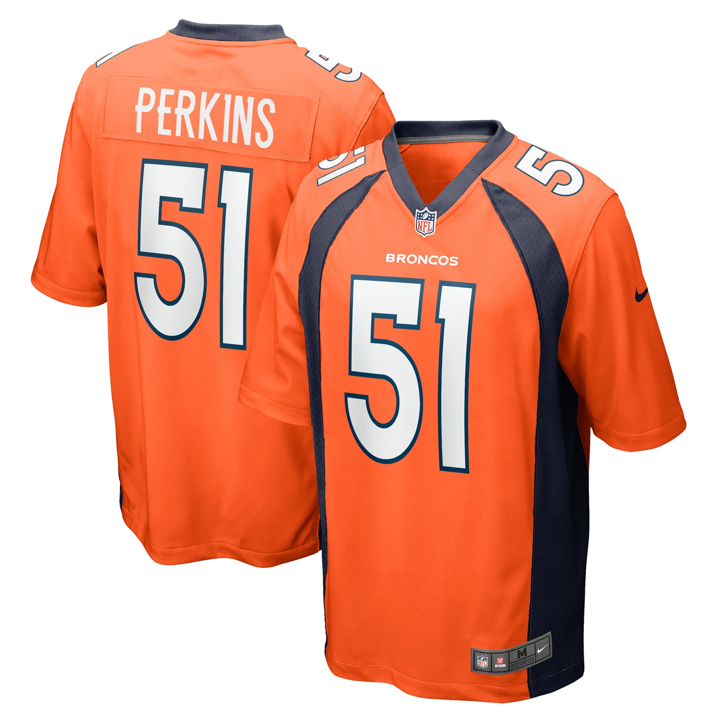 Men's Nike Ronnie Perkins Orange Denver Broncos Game Jersey