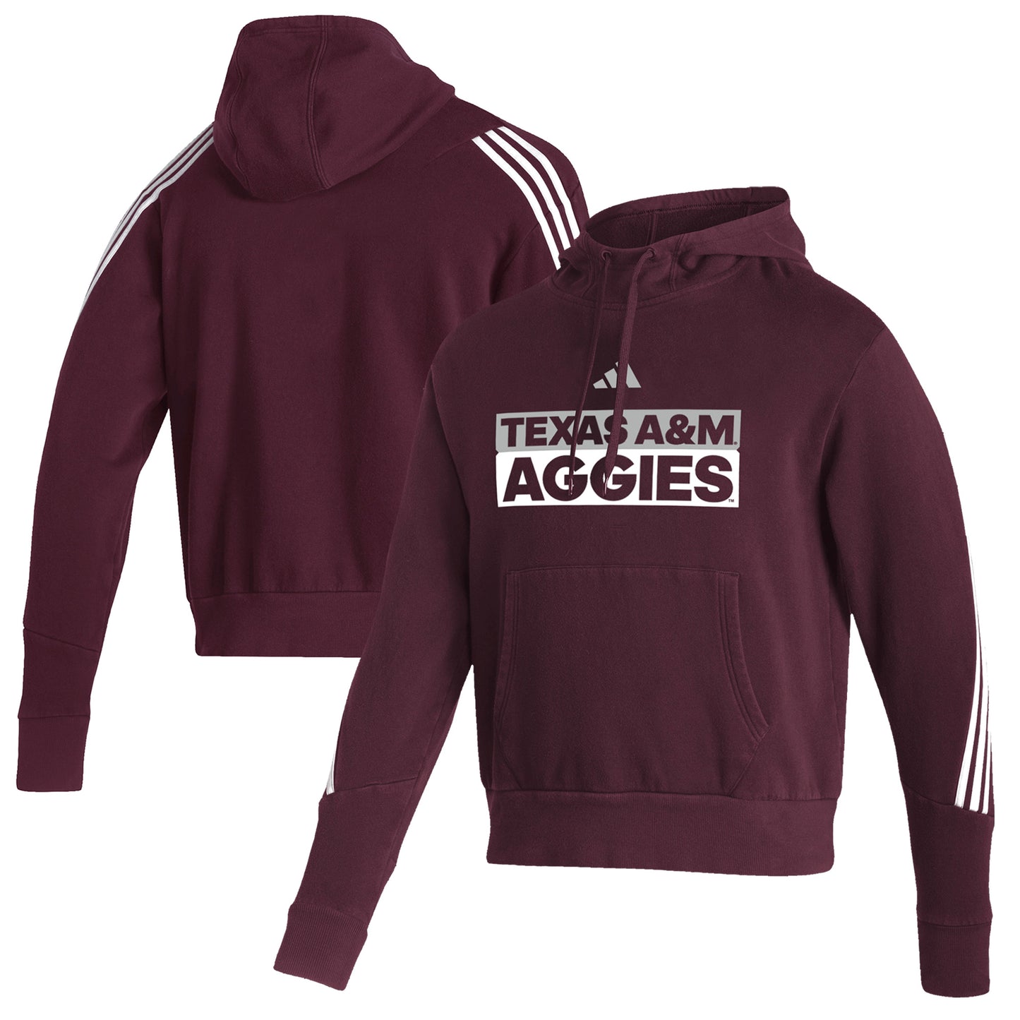 Men's adidas Maroon Texas A&M Aggies Fashion Pullover Hoodie