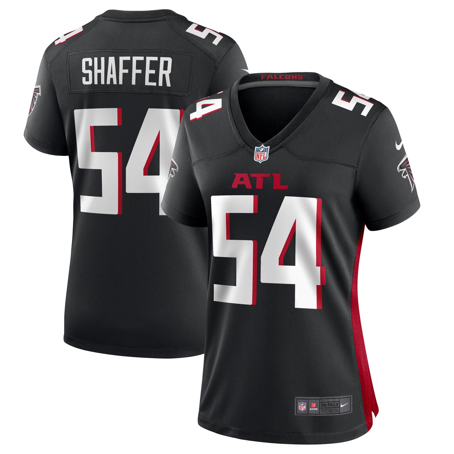 Women's Nike Justin Shaffer Black Atlanta Falcons Game Jersey