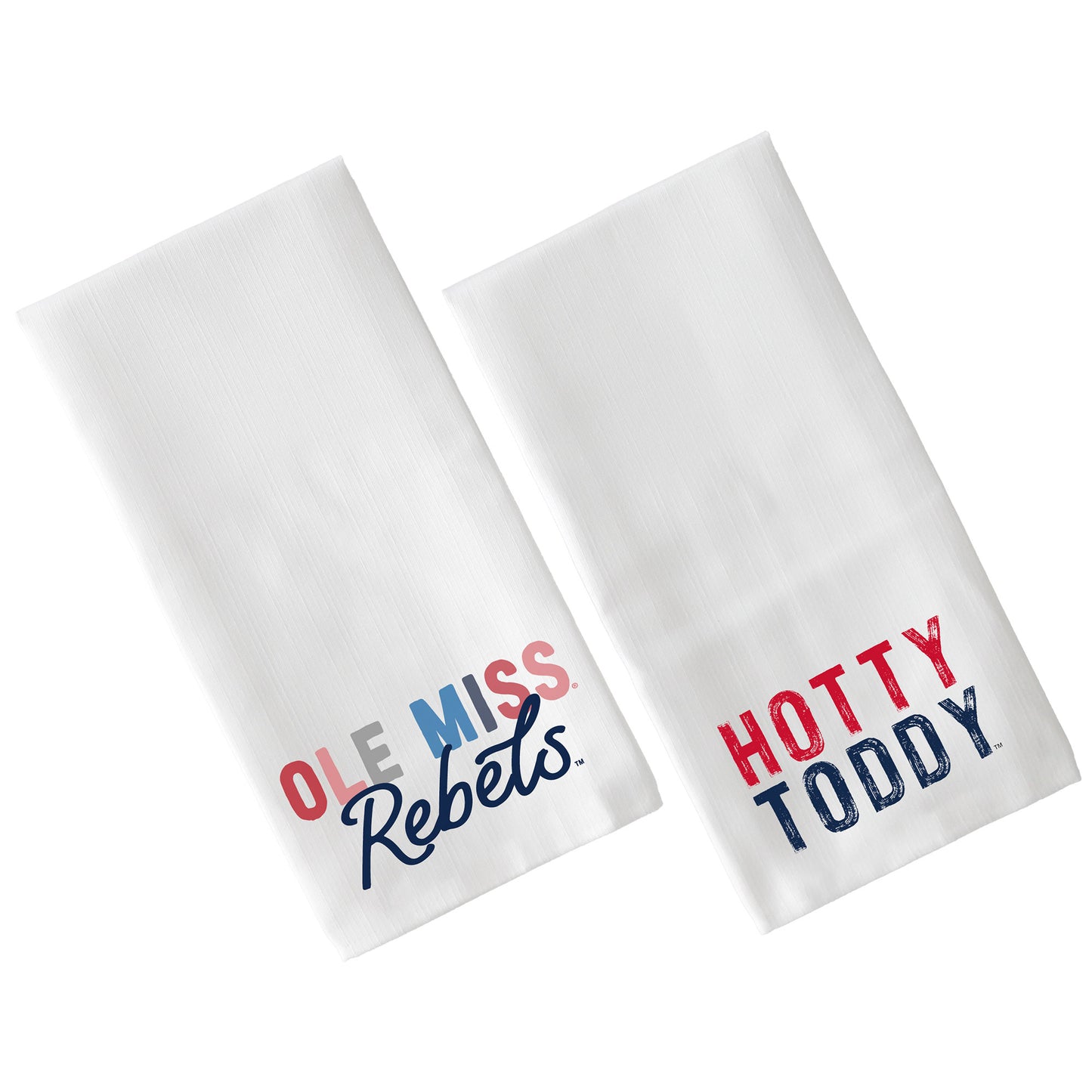 Little Birdie Ole Miss Rebels Two-Pack Tea Towel Set