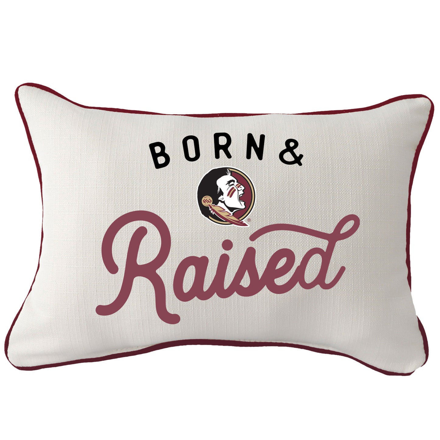 Florida State Seminoles Rectangular Piped Pillow