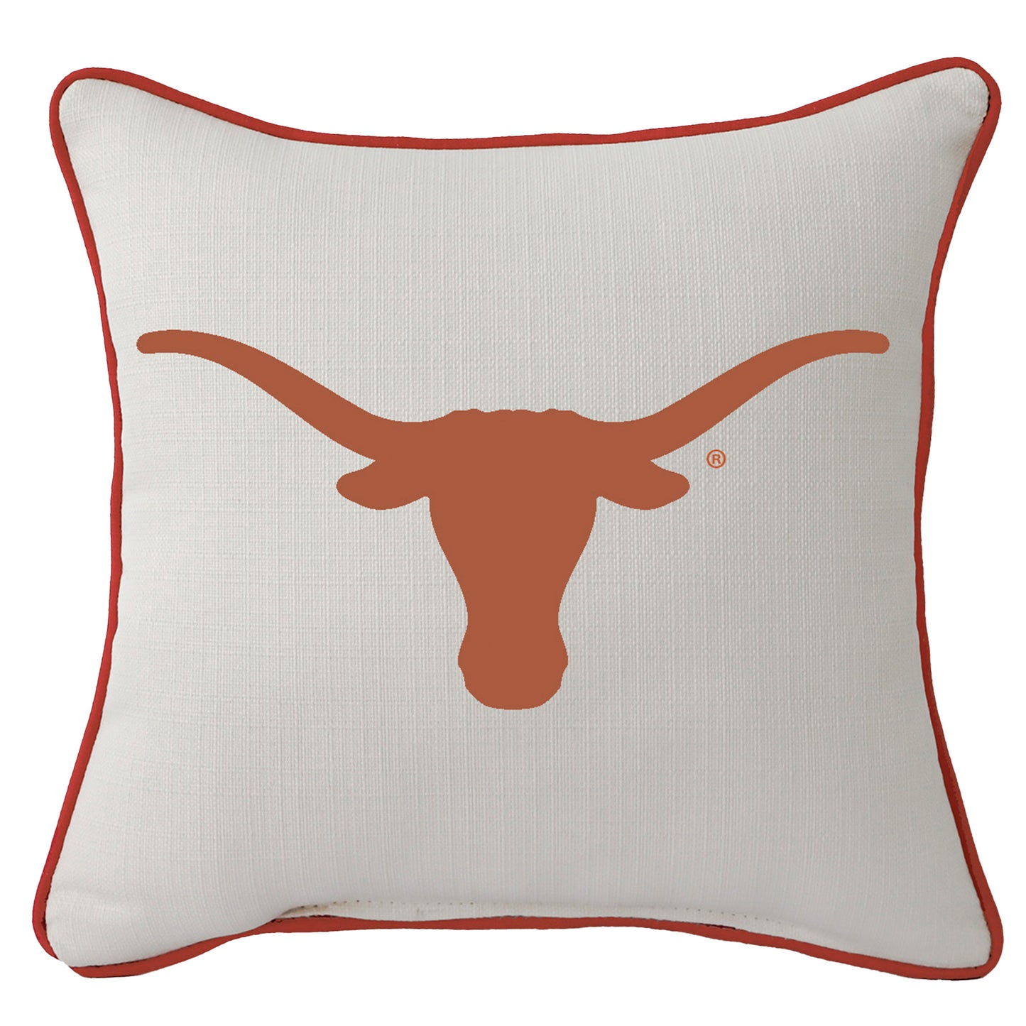 Texas Longhorns Logo Square Piped Pillow