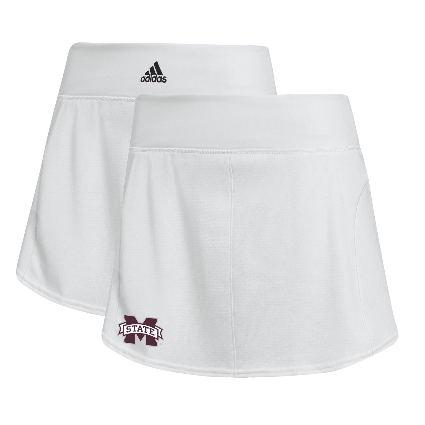 Women's adidas White Mississippi State Bulldogs Tennis Match Skirt