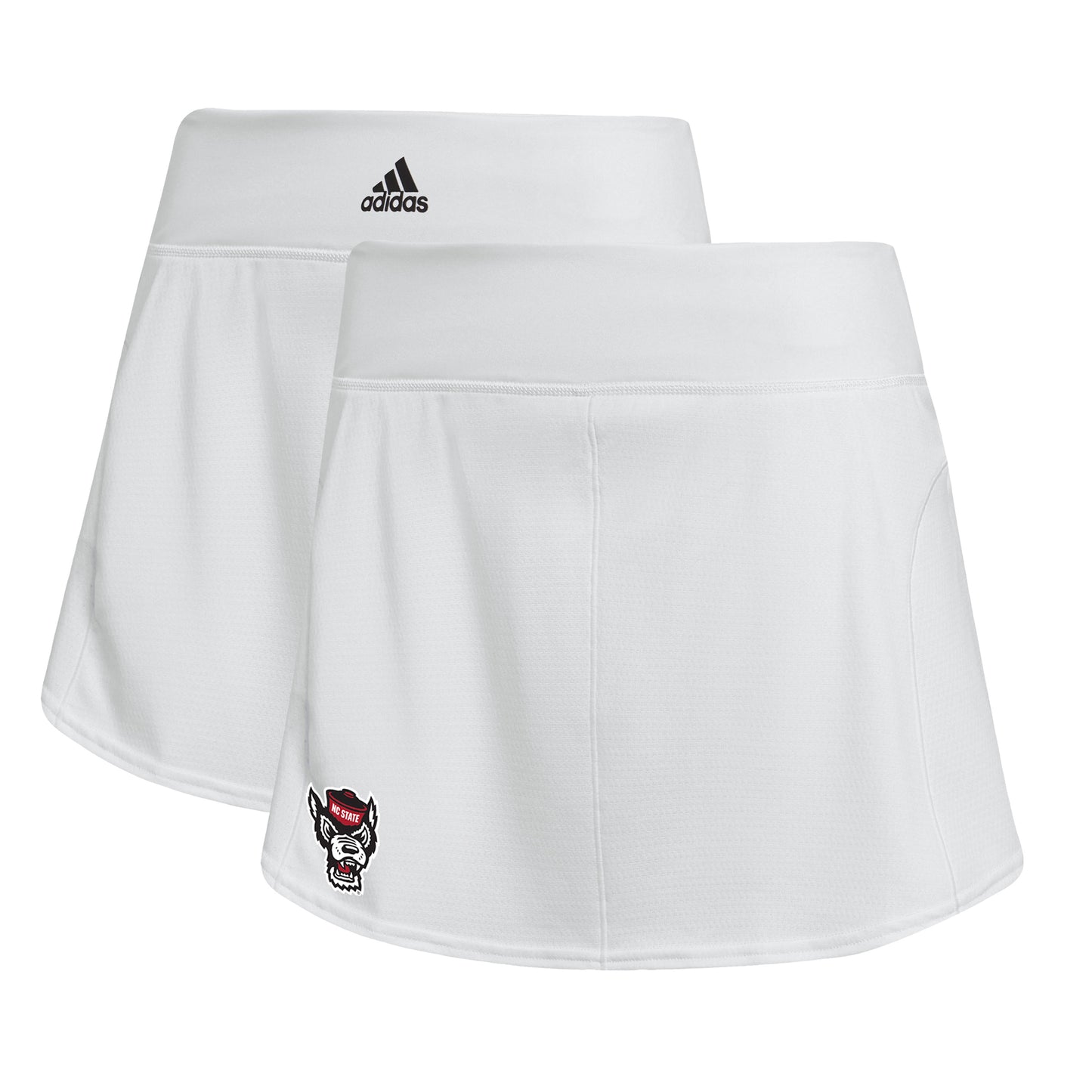 Women's adidas White NC State Wolfpack Tennis Match Skirt