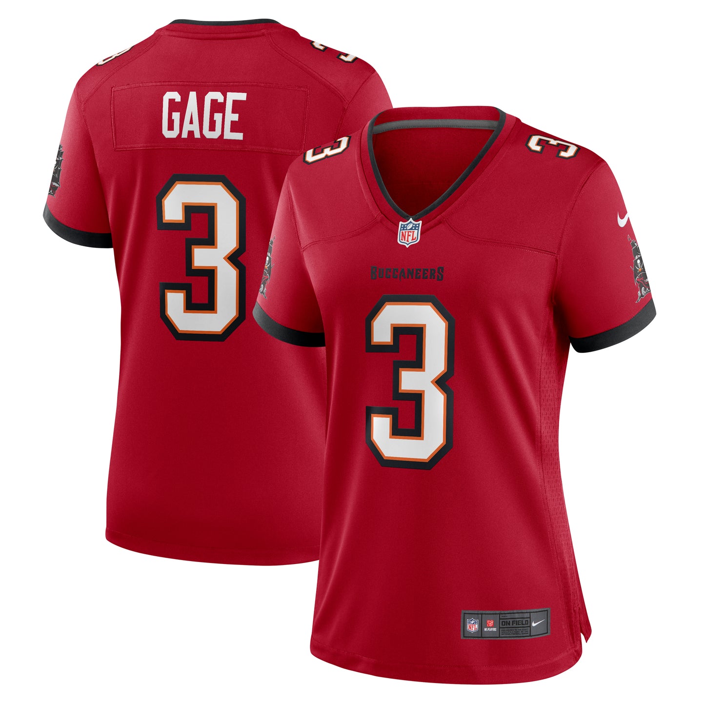 Women's Nike Russell Gage Red Tampa Bay Buccaneers Game Jersey